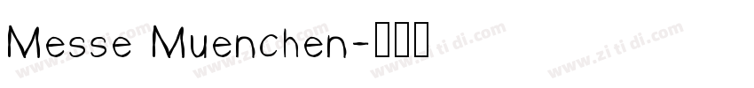 Messe Muenchen字体转换